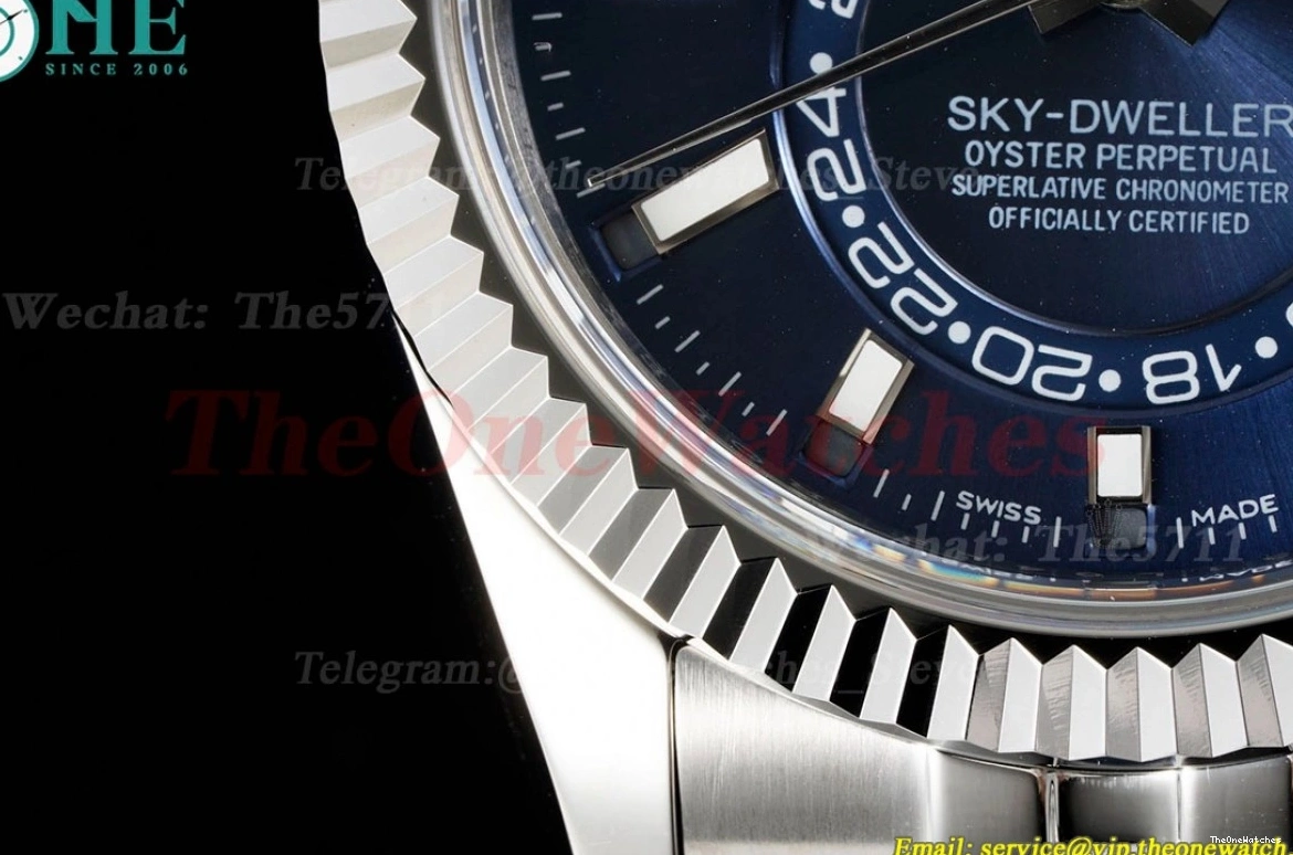 A9001 Stk SS  Jubilee FNF SkyDweller Blue 326934 SS 42mm 0430